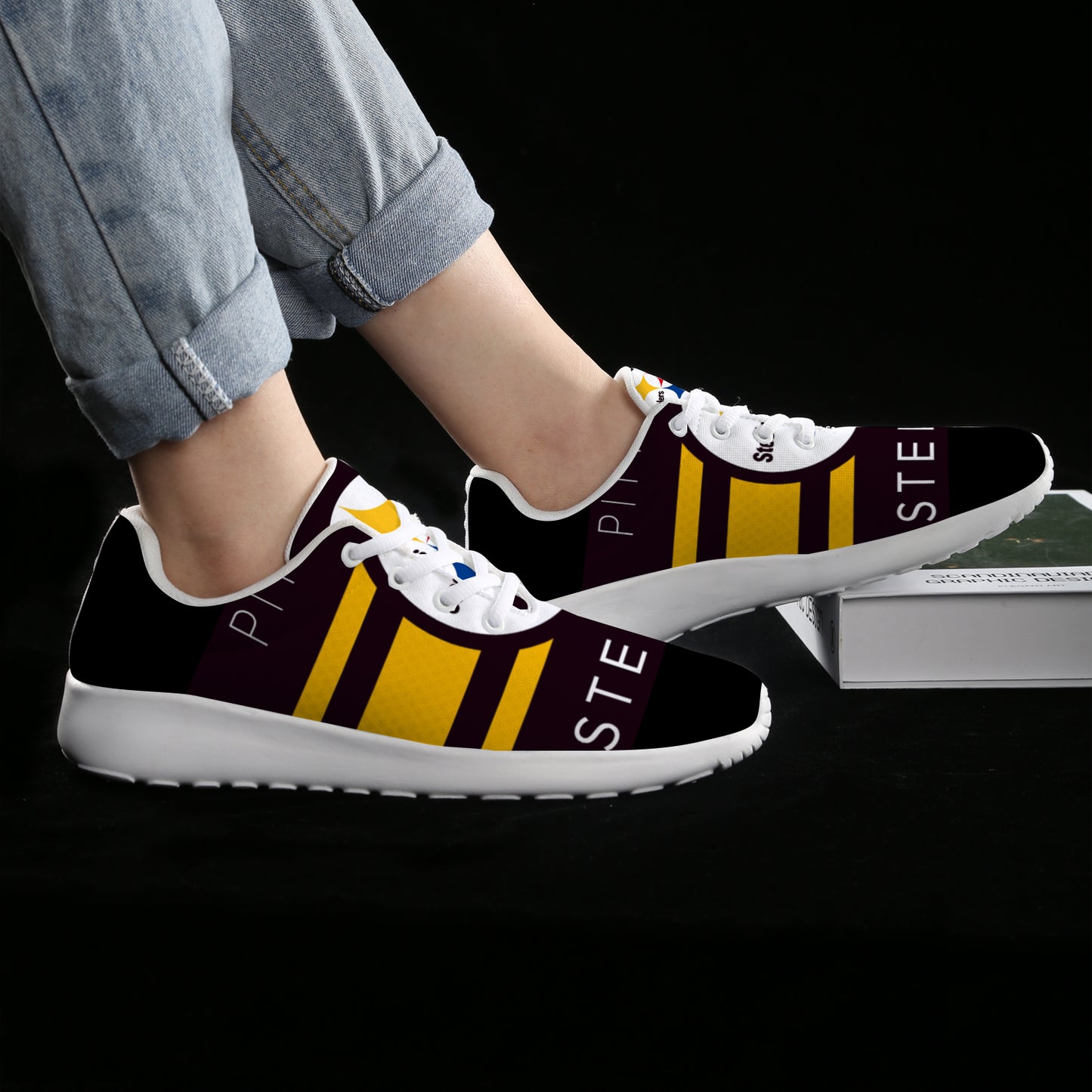 Steelers Inspired Men's Athletic Shoes