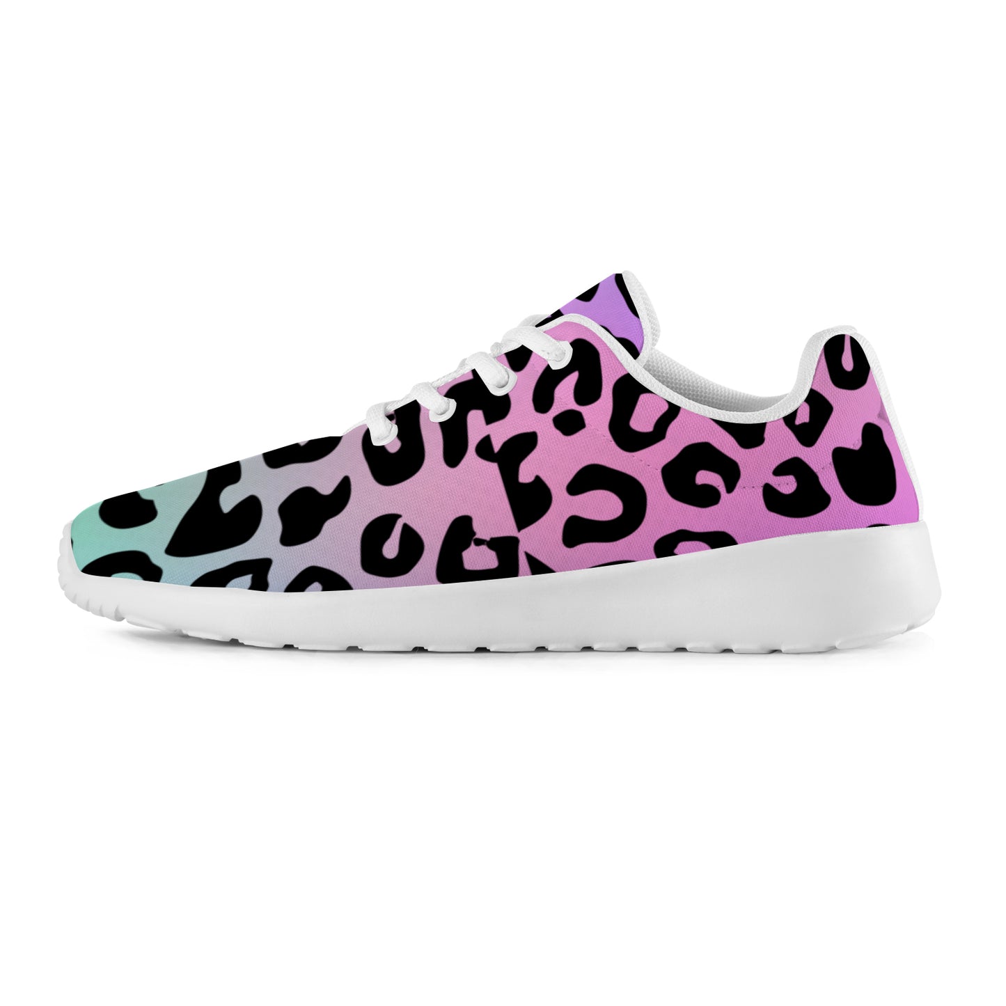 Pastel Leopard Men's Athletic Shoes