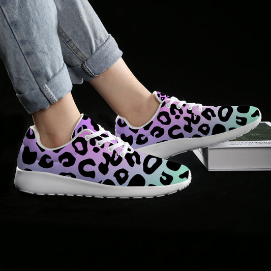 Pastel Leopard Men's Athletic Shoes
