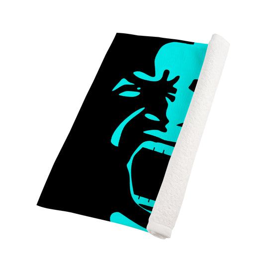 Method 2 Da Madness (Turquoise and Black) Custom Towel 16"x28"
