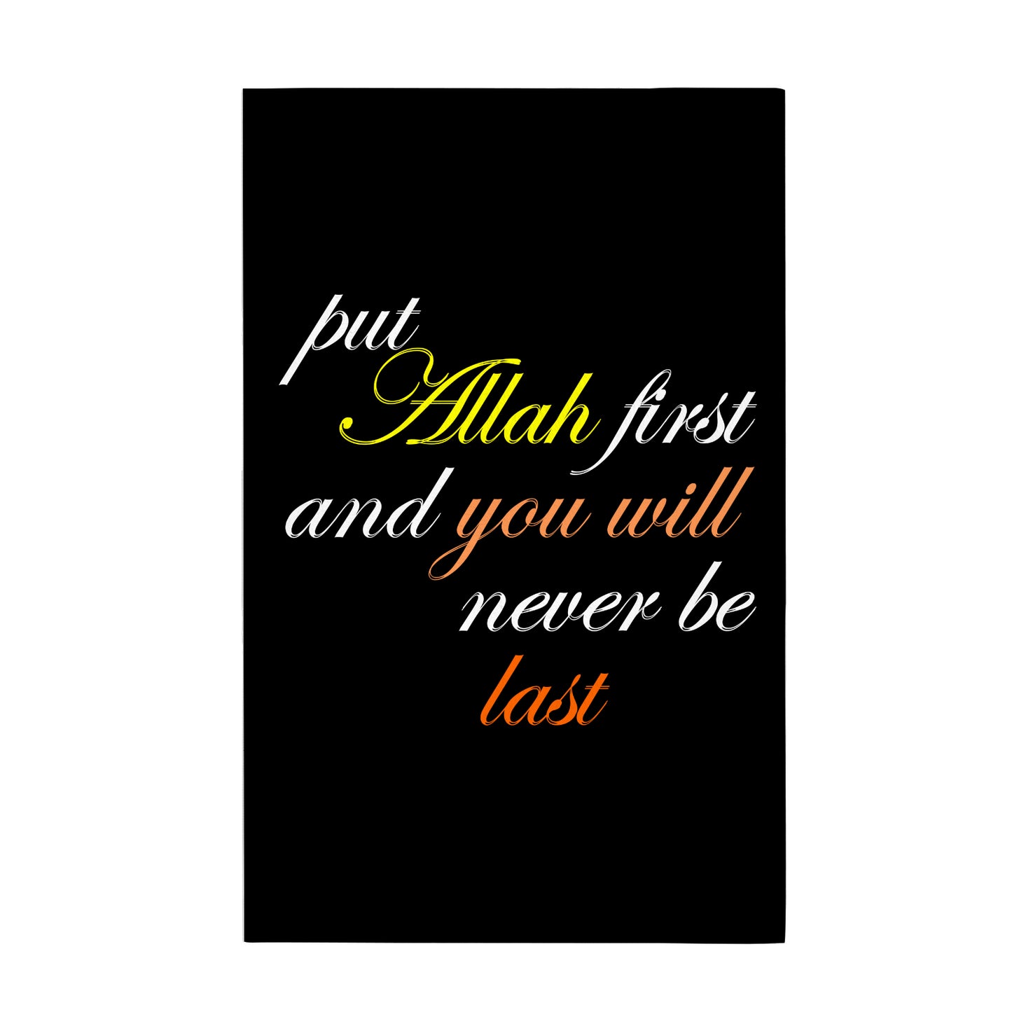 Put Allah First Custom Towel 16"x28"