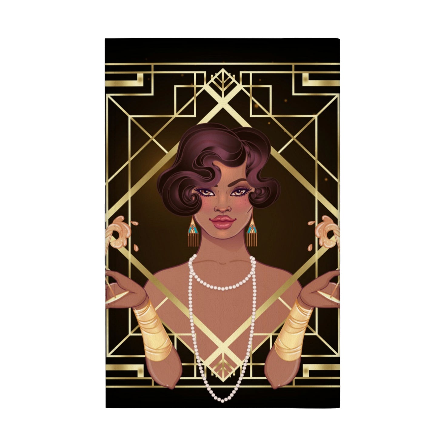 Woman of Glamour Custom Towel 16"x28"