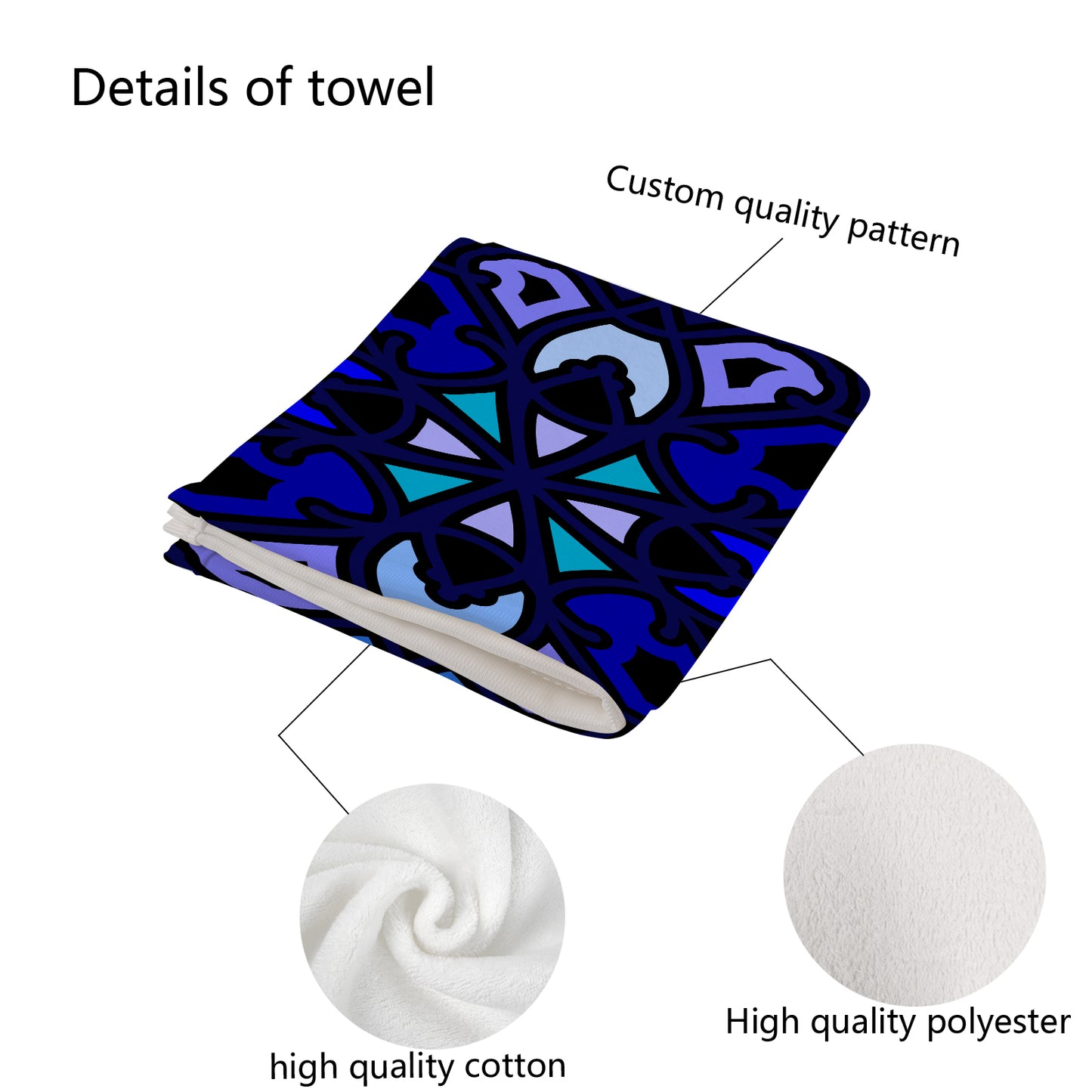 Powder Swizzle Custom Towel 16"x28"
