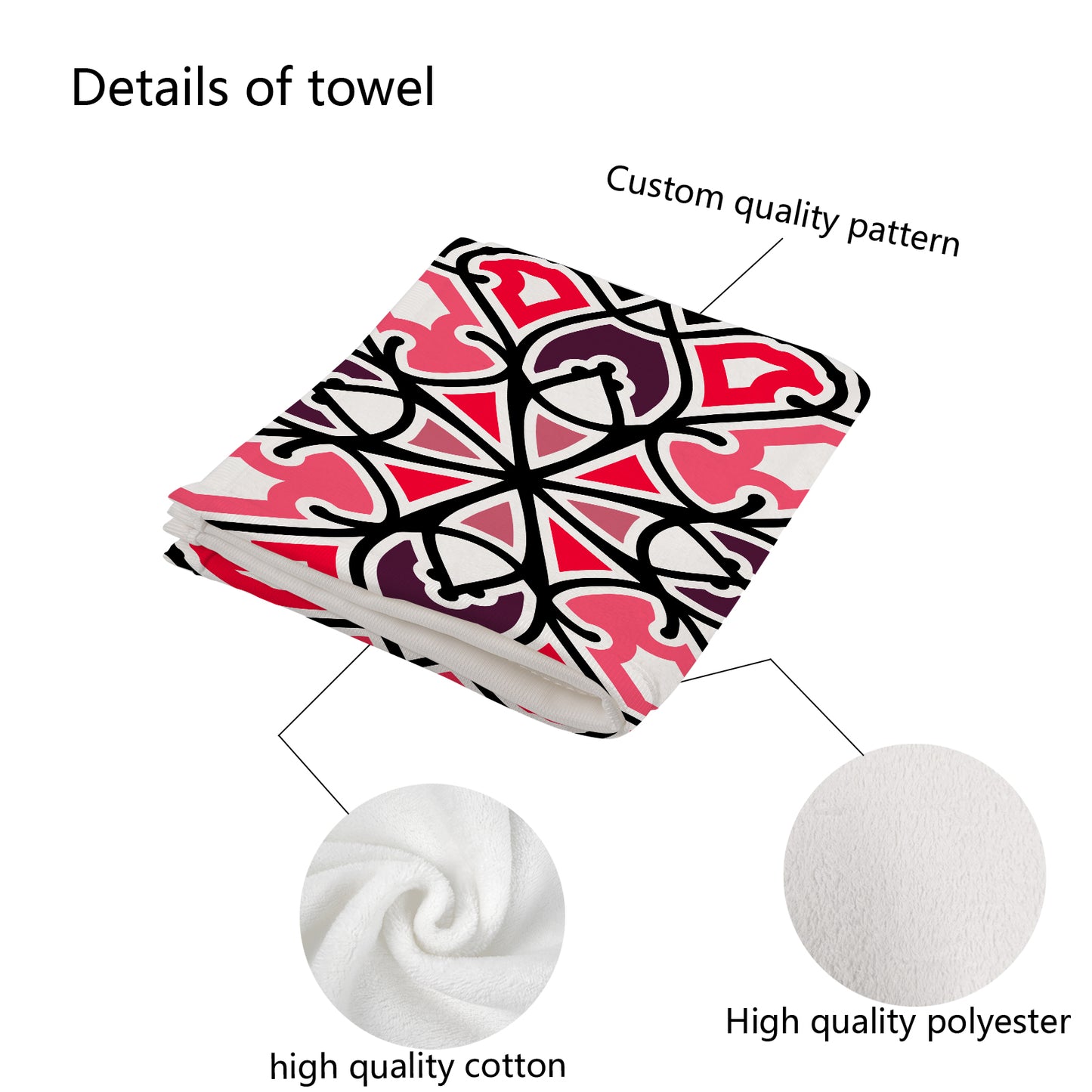 Pizza Swizzle Custom Towel 16"x28"