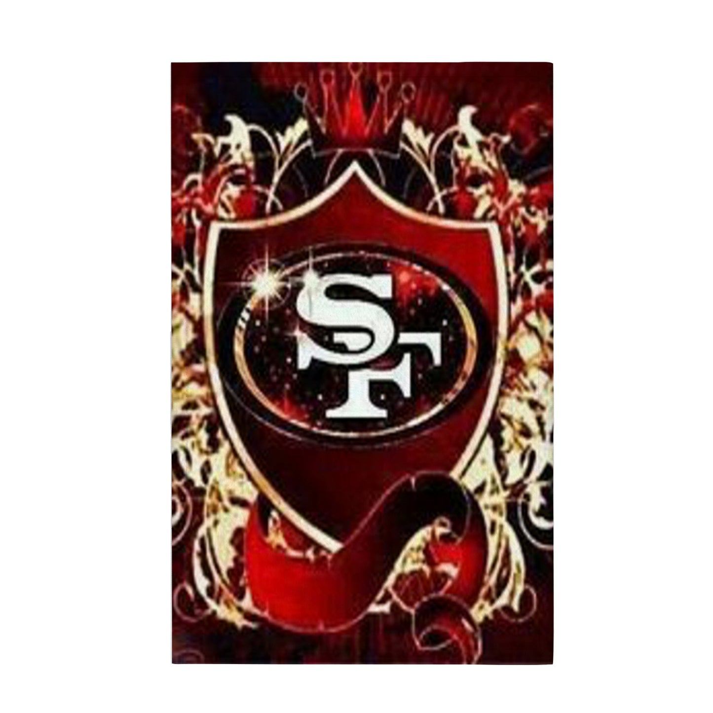 49ers Inspired Custom Towel 16"x28"