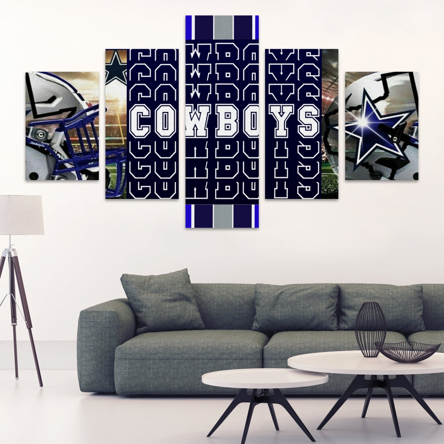 Cowboys Inspired Canvas Wall Art (No Frame) 5-Pieces