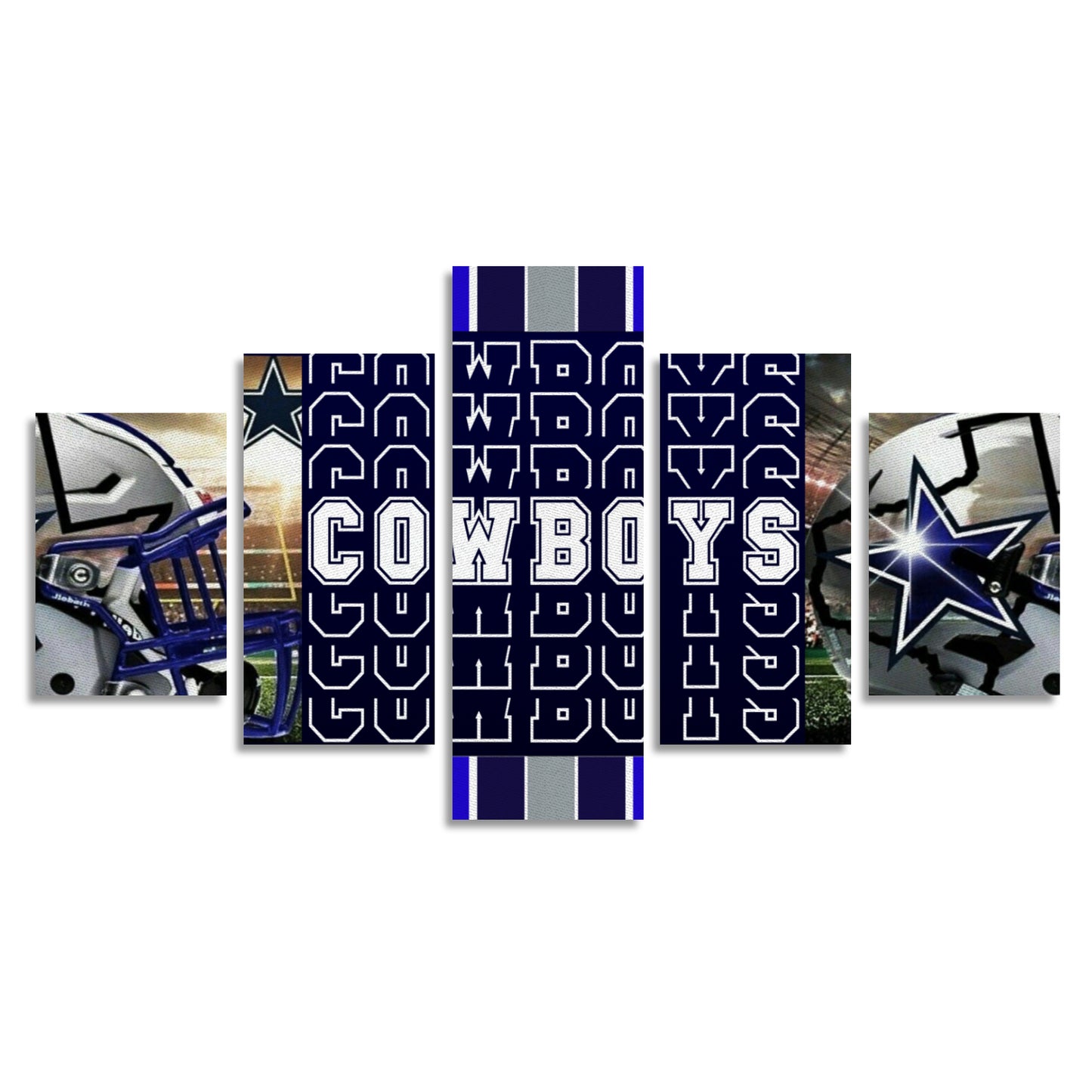 Cowboys Inspired Canvas Wall Art (No Frame) 5-Pieces