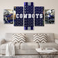 Cowboys Inspired Canvas Wall Art (No Frame) 5-Pieces