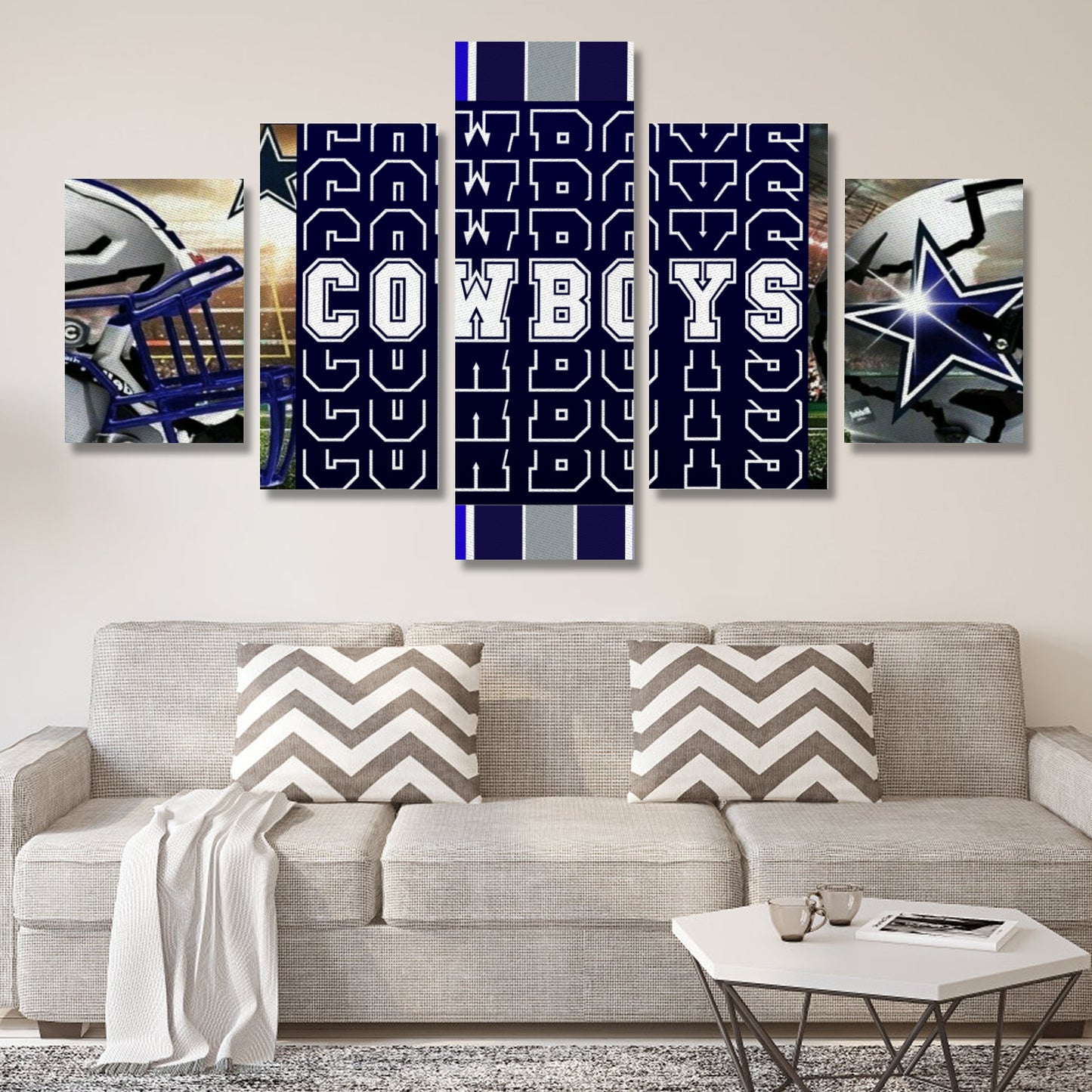 Cowboys Inspired Canvas Wall Art (No Frame) 5-Pieces