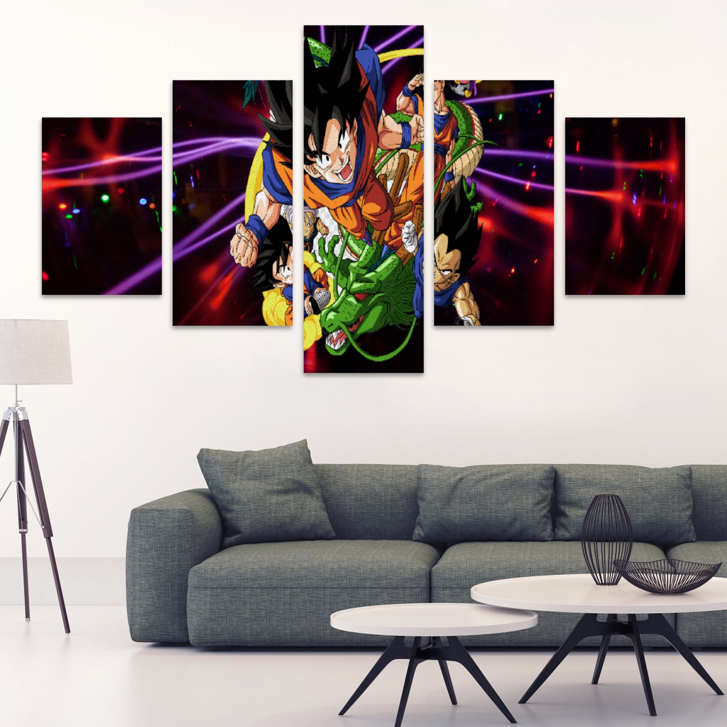 Anime Inspired (Design 2) Canvas Wall Art Prints (No Frame) 5-Pieces