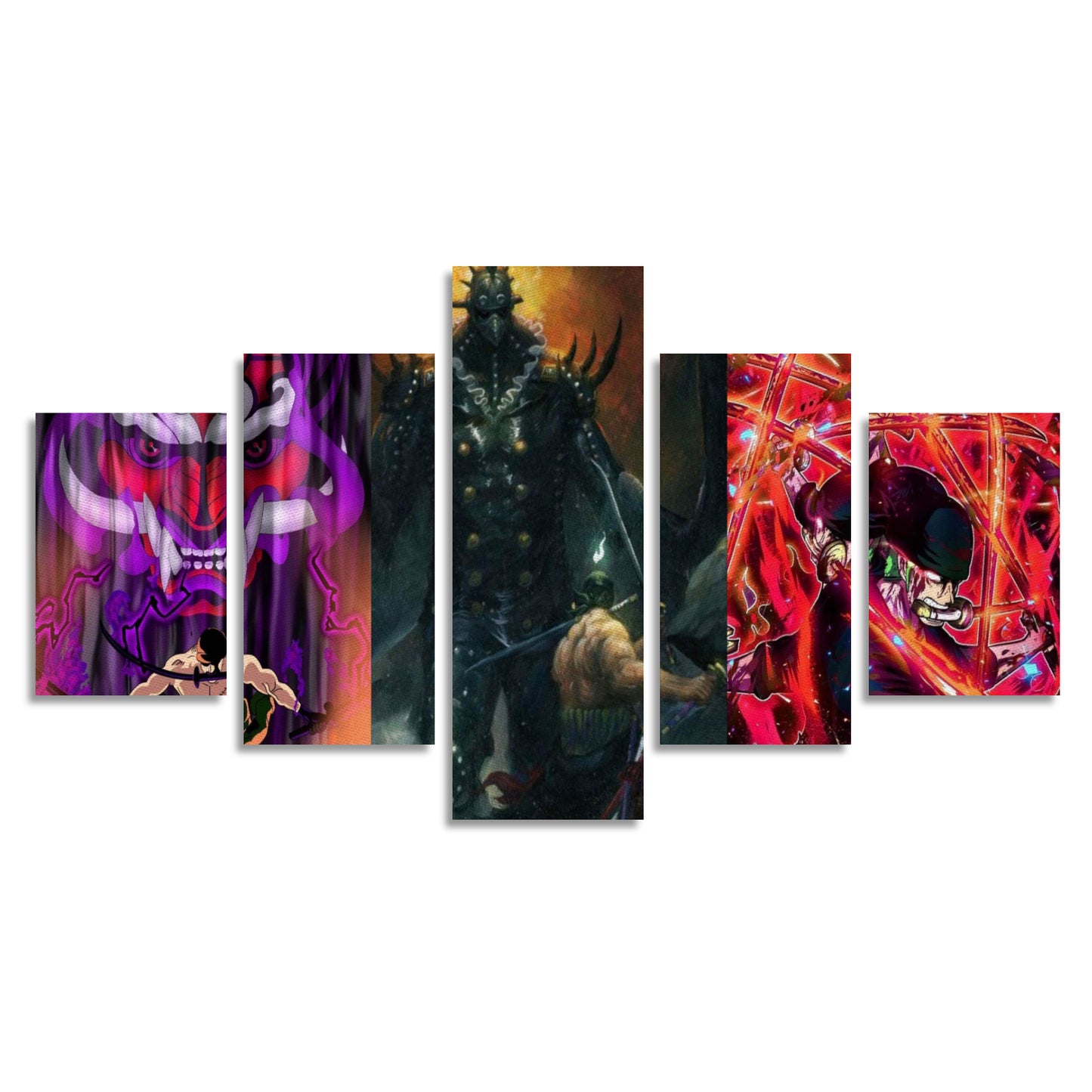 Anime Inspired Canvas Wall Art (No Frame) 5-Pieces