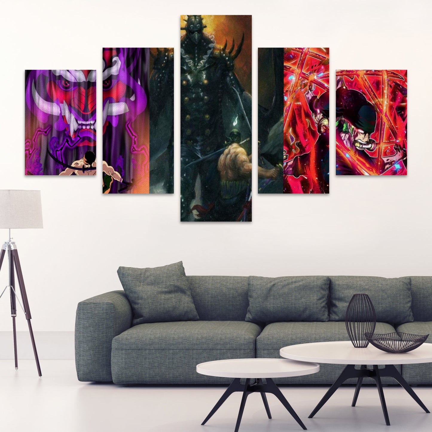 Anime Inspired Canvas Wall Art (No Frame) 5-Pieces