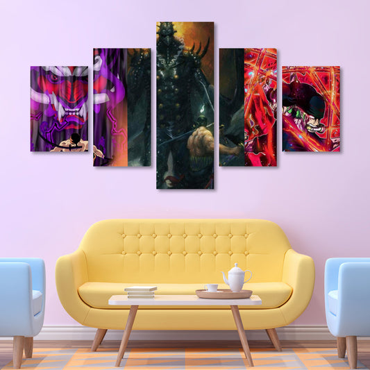 Anime Inspired Canvas Wall Art (No Frame) 5-Pieces