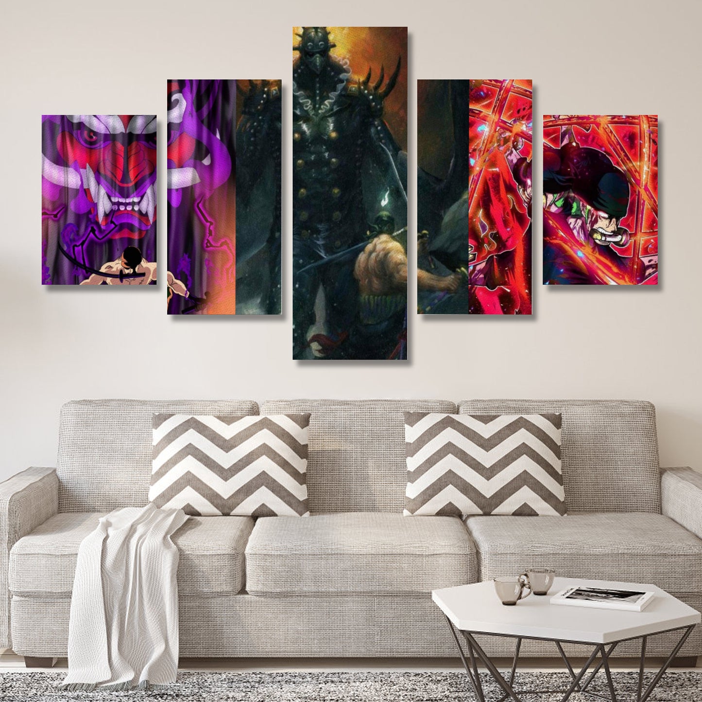 Anime Inspired Canvas Wall Art (No Frame) 5-Pieces