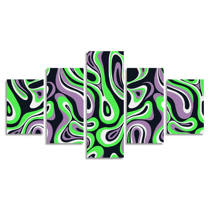 Apple Wave Canvas Wall Art (No Frame) 5-Pieces