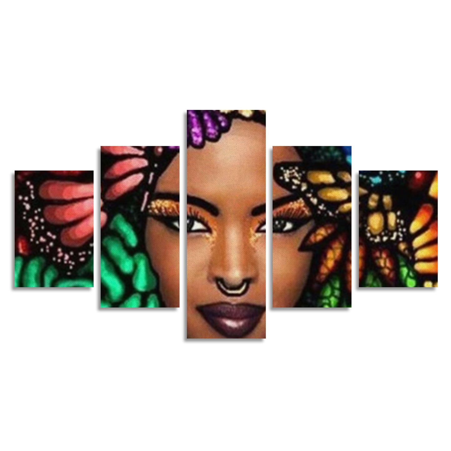 Elegance of Eden Canvas Wall Art (No Frame) 5-Pieces
