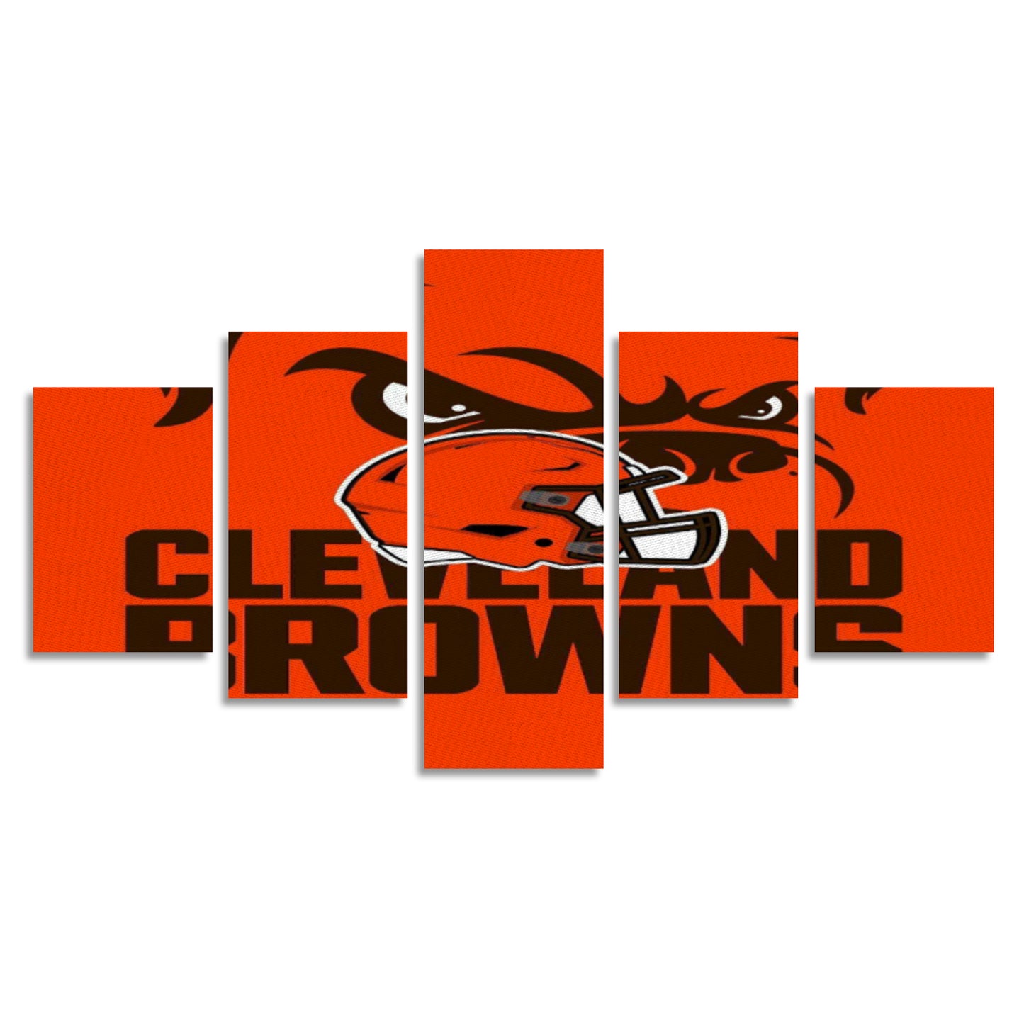 Browns Inspired Canvas Wall Art  (No Frame) 5-Pieces