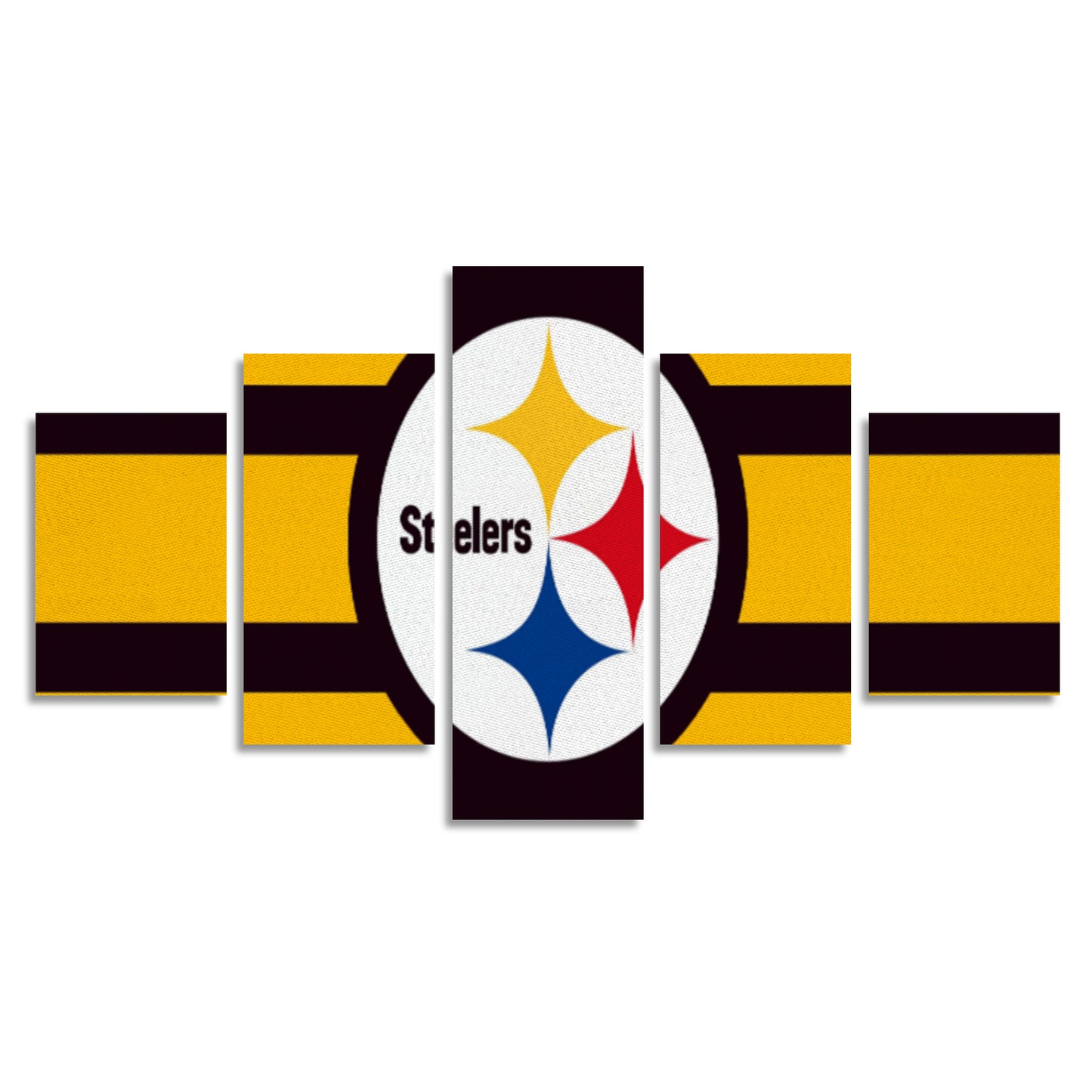 Steelers Inspired Canvas Wall Art (No Frame) 5-Pieces