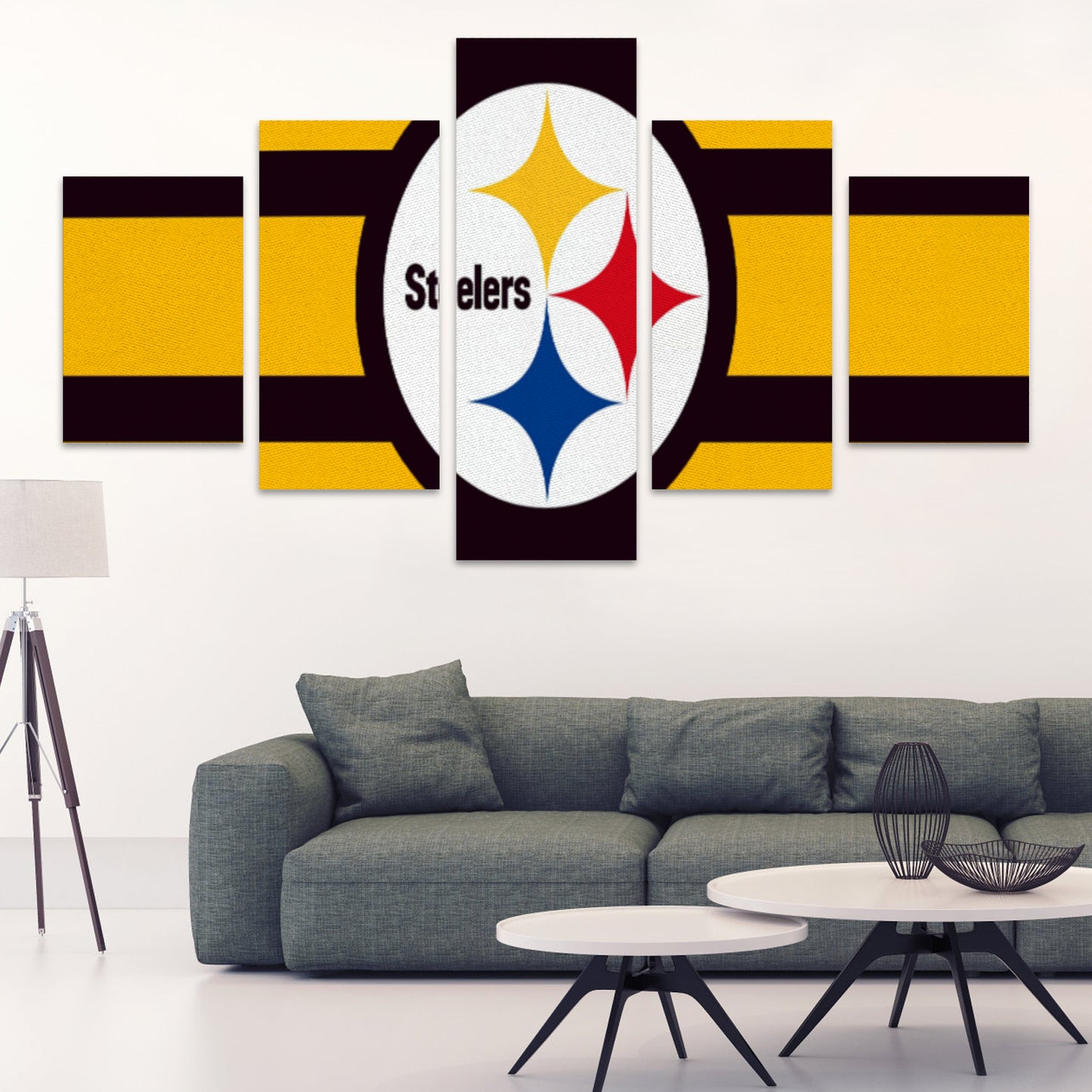 Steelers Inspired Canvas Wall Art (No Frame) 5-Pieces