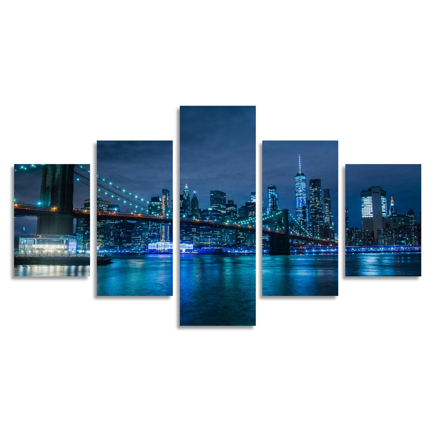 City of New York Canvas Wall Art (No Frame) 5-Pieces