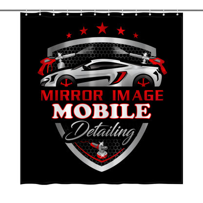 Mirror Image Mobile Detailing Shower Curtain 72"x72"