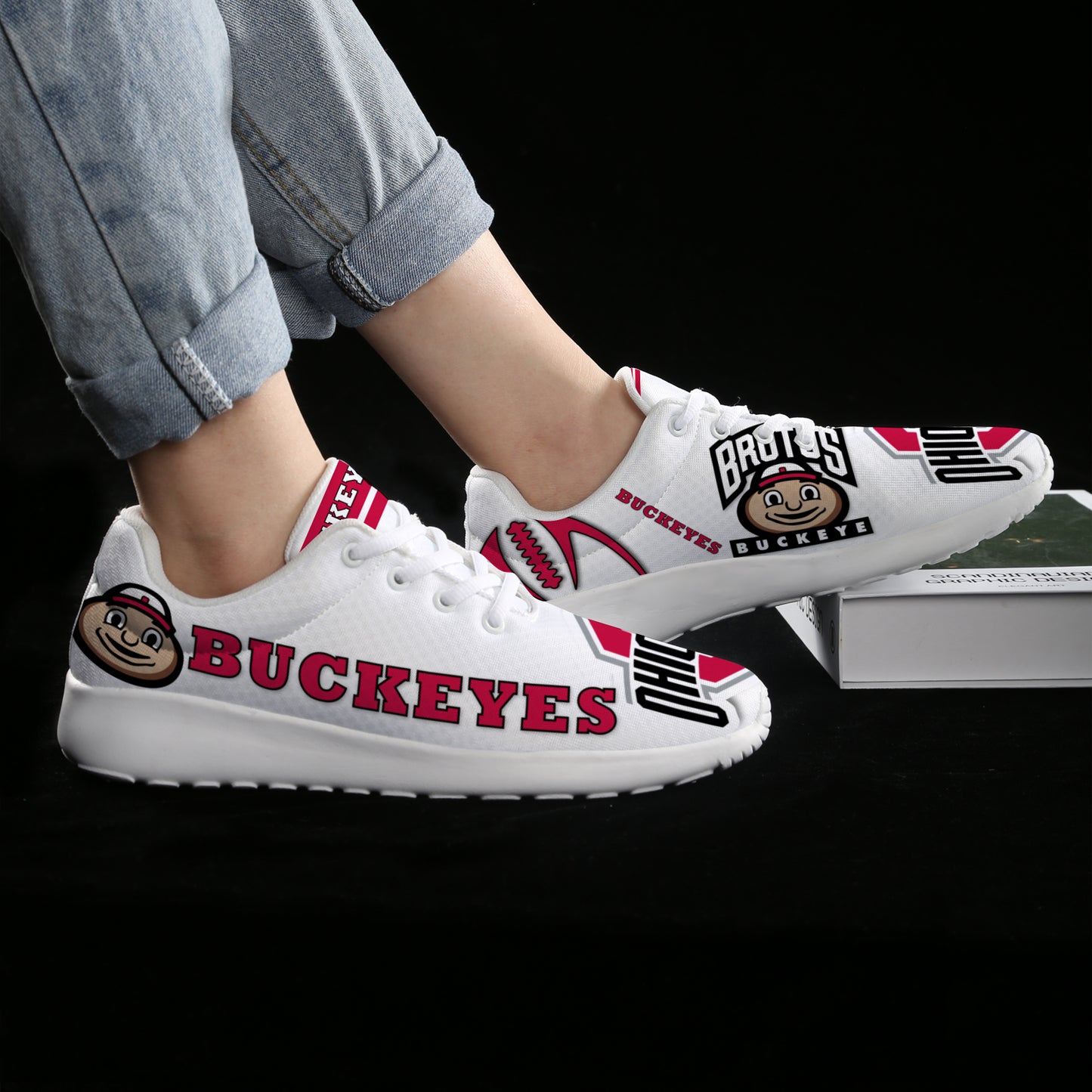 Ohio State Inspired Men's Athletic Shoes
