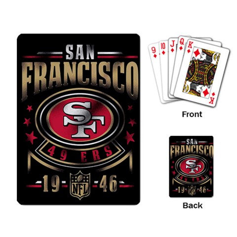 49ers Fan Inspired Custom Playing Cards