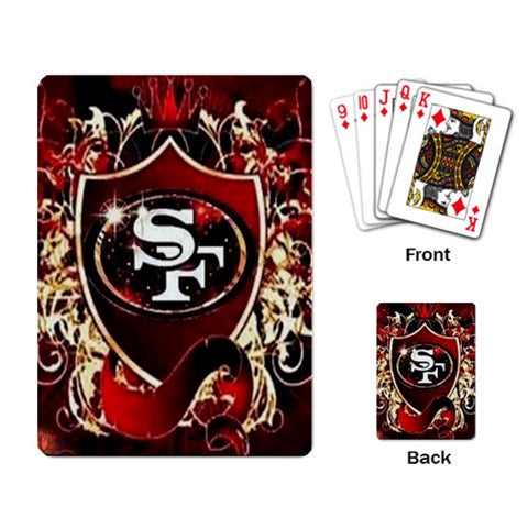 49ers Inspired Custom Playing Cards