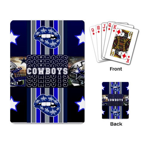 Cowboys Collage Inspired Custom Playing Cards