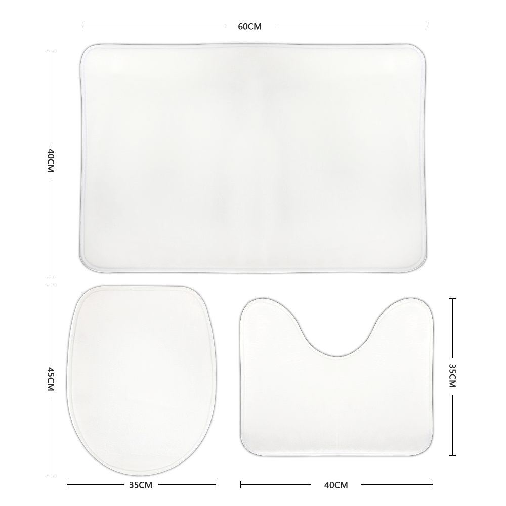 Create Your Own Bathroom Floor 3-Piece Rug Set