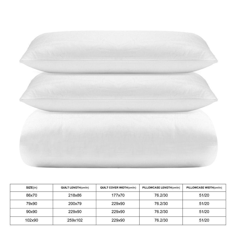 Create Your Own 3-Piece Bedding Set (1 Duvet Cover + 2 Pillowcase)