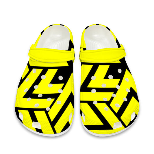 Yellow Zag Crocs Shoes