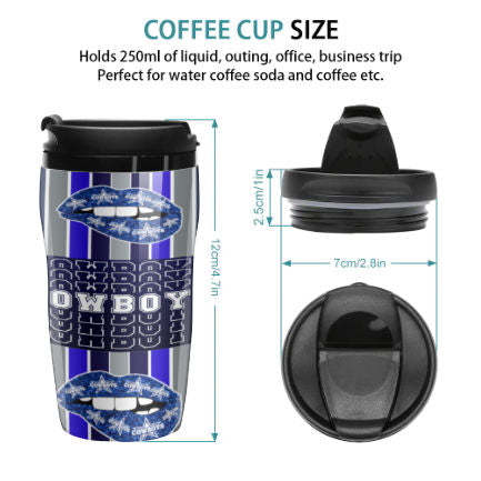 Cowboys Inspired Travel Coffee Cup