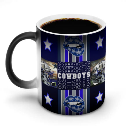 Cowboys Inspired Color Changing Mug