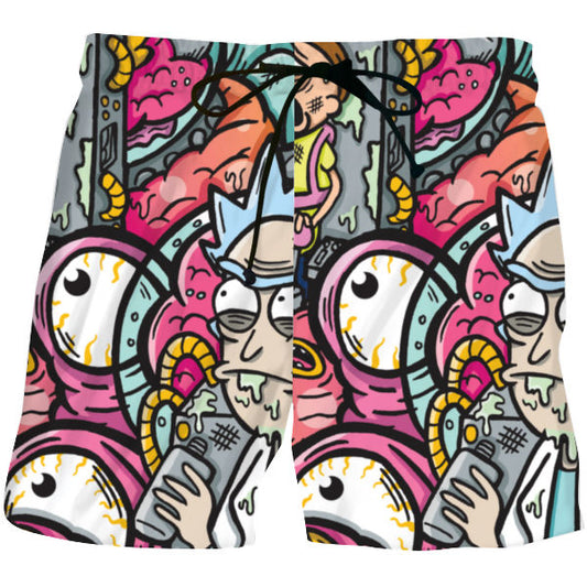 Rick and Morty Inspired "Collage Shorts