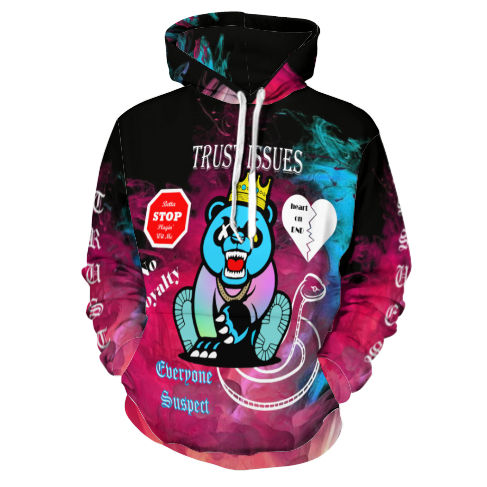 Trust Issues Multi-color Hoodie