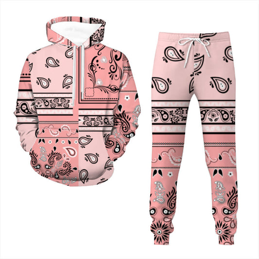 Light Pink Bandana Pattern Sweatsuit (Adult)