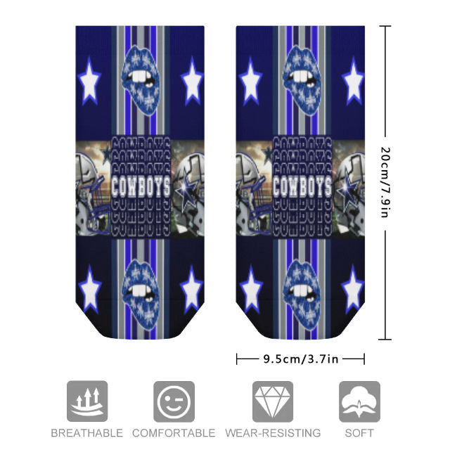 Cowboys Collage Inspired Socks