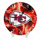 Chiefs Inspired Round Wall Clock