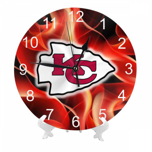 Chiefs Inspired Round Wall Clock