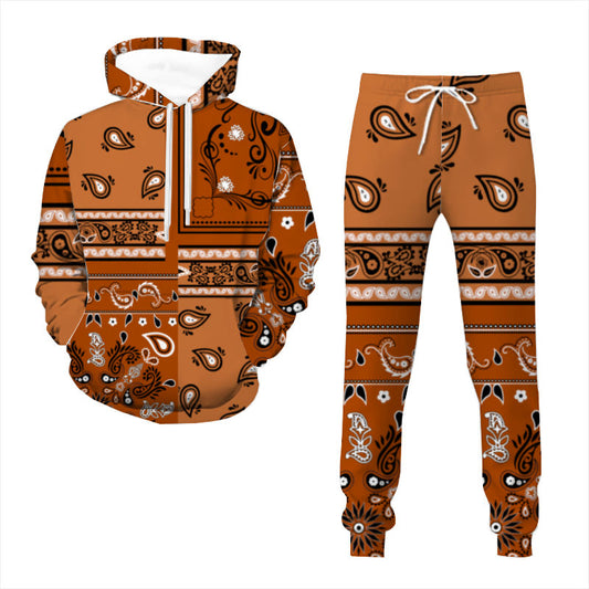 Brown Bandana Pattern Sweatsuit (Adult)