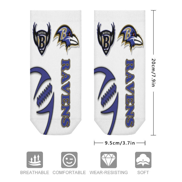 Ravens Inspired (white) Socks