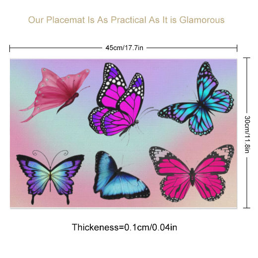 Butterflying PVC Placemats