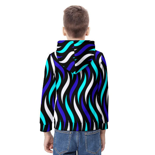 Vibrant Splash Teens full-print Hoodie