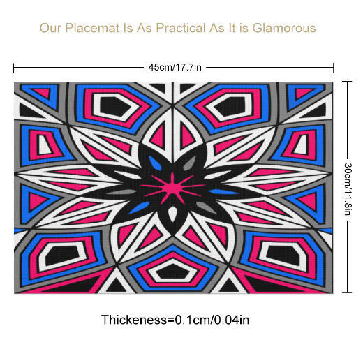 Pink Spider PVC Placemats