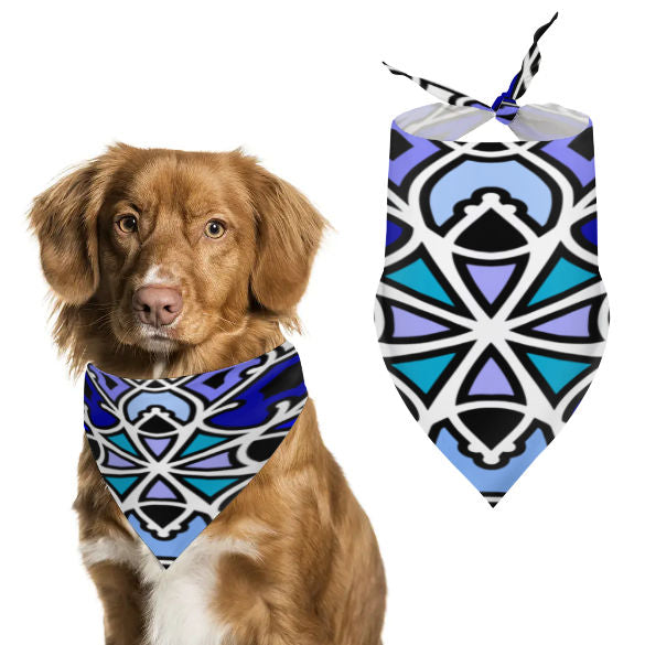 Blue Swizzle Pet Scarf