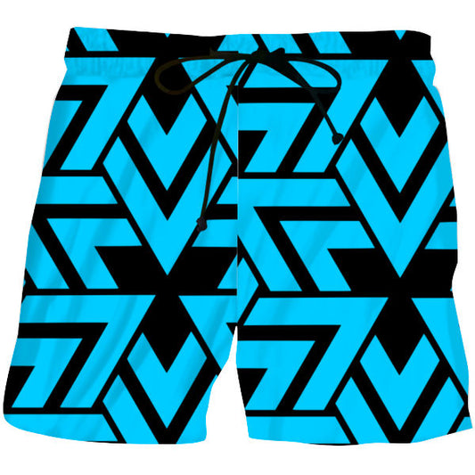 Turq Zag Shorts