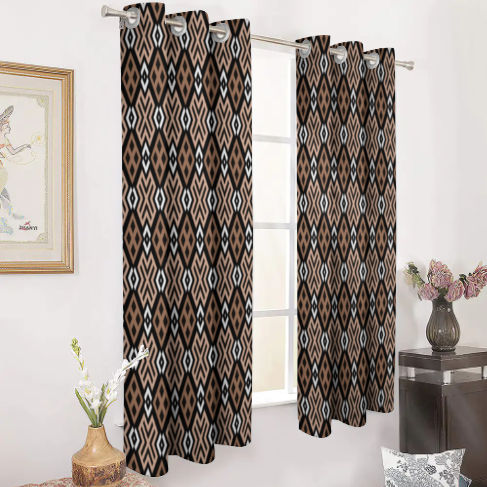 Mocha Loca Two Pieces Curtains