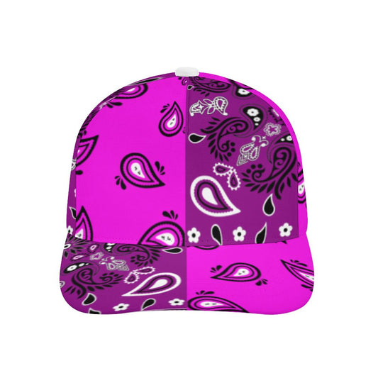 Purple Bandana Pattern Cap