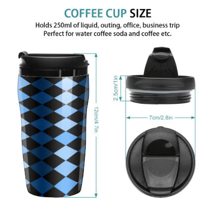 Blue Frenzy Travel Coffee Cup